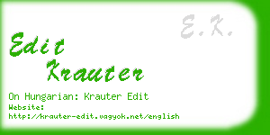 edit krauter business card